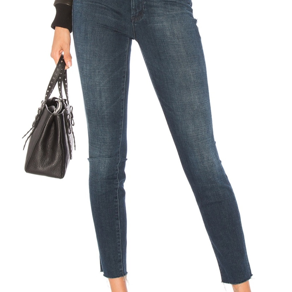 MOTHER High Waisted Looker Ankle Fray Size 25
